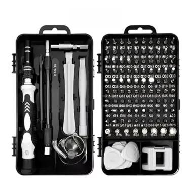 Imagem de Jogo Chaves De Fenda Precisão Com 115 peças 1 Kit Ferramentas P/Manutenção Celular Notebook Tablet Reparação