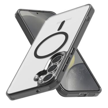 Imagem de Lunivop Capa rígida para Samsung Galaxy S25 FE [compatível com carregamento sem fio Magsafe] Capa magnética resistente a amarelamento transparente para S25 FE 6,7 '' 5G 2025 Rugged Best Phone Cases