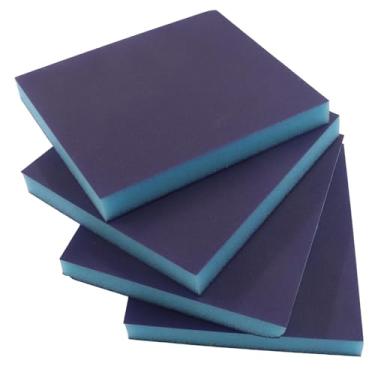 Imagem de Hordion 8 peças de esponja de lixa de 320 grãos, almofadas de lixa de espuma macia, blocos de lixamento secos e úmidos, lixas laváveis e reutilizáveis para móveis de madeira, metal, drywall