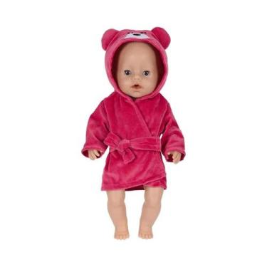 Imagem de Roupas De Pijama De Pelúcia De Animais Kawaii Para Bonecas Americanas 