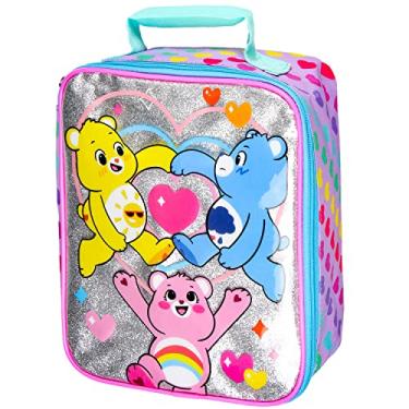 Imagem de Carebears Lunch Tote Clear Design With Iridescent Underlay Lunch Bag Box