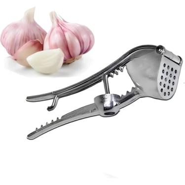 Imagem de Espremedor de Alho Manual Alumínio Amassador de Alho Prático Multifuncional e Material Durável para sua Cozinha eTemperos