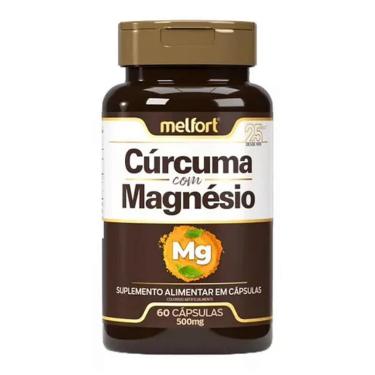 Imagem de Cúrcuma com Magnésio 60 Cápsulas 500mg Melfort-Unissex
