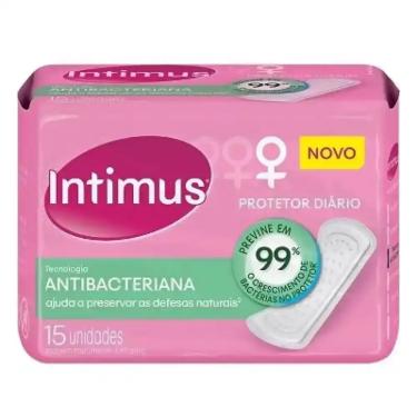 Imagem de Absorvente Protetor Diário Antibacteriana com 15 Unidades Intimus