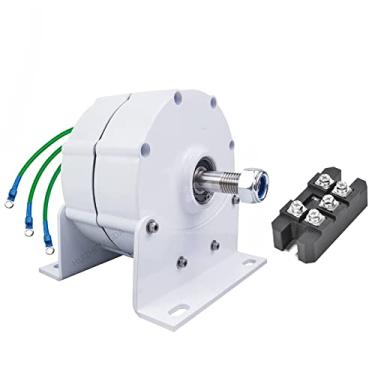 Imagem de 48v,HUIZHITENGDA Gerador Eólico Portátil Trifásico, Baixo Ruído 8000W 12V 24V 48V Turbina Eólica AC Vertical com Controlador MPPT Gerador Eólico Vertical