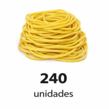 Imagem de Elástico de Borracha Amarelo Resistentes, Flexíveis e Várias Quantidad
