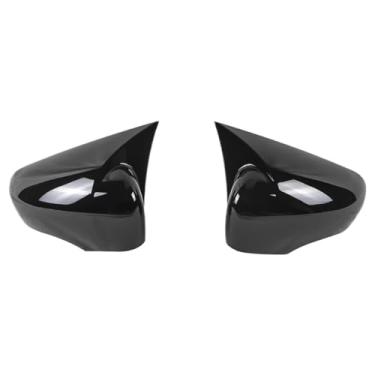 Imagem de Compatível com mercedes benz padrão de fibra carbono substituição espelho retrovisor habitação capa modificação do carro e