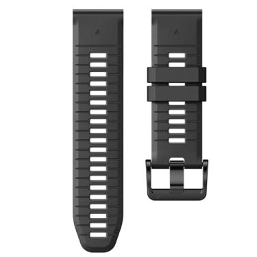 Imagem de BCMCBV Pulseira Fenix 7X Pro/6X Pro para Fenix 6X, Fenix 7X, 26 mm de largura, Fenix 5X Plus, para Descent Mk2i/Tactix Delta/Tactix 7 Pro/Tactix 7, pulseiras de relógio de silicone macio, One Size,