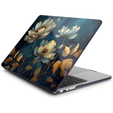 Imagem de Batianda Capa para laptop Microsoft Surface Copilot+ PC 2025 de 13 polegadas (modelo mais recente), capa rígida ultrafina leve e resistente a arranhões com proteção profissional, ouro florescendo
