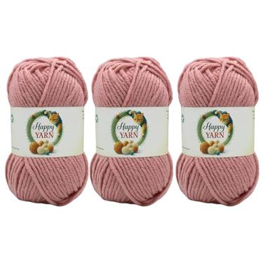 Imagem de Sunny Cat Happy Yarn, conjunto de 3 fios de lã, tricô e crochê, feito na Turquia (Rosette 73142)