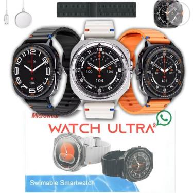 Imagem de Smartwatch Smart Ultra 2 Responde Whatsapp Relógio 2 Pulseiras - 01Sma