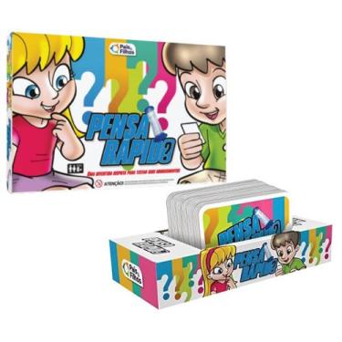 Imagem de Pensa Rápido Jogo De Tabuleiro Educativo Com 180 Perguntas Brinquedo I