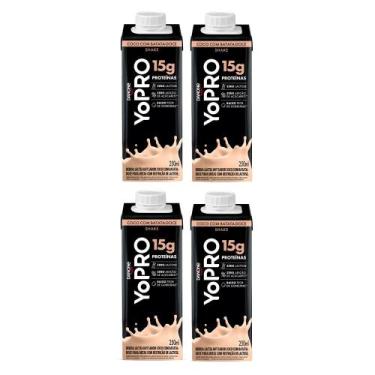 Imagem de Kit 4 YoPRO Bebida Láctea UHT Coco com Batata-Doce 15g de proteínas 25
