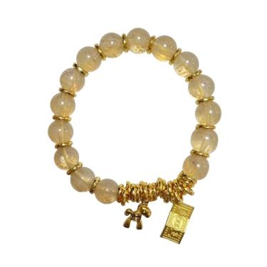 Imagem de Caiyao 2026 Ano Novo do Cavalo Contas de Cristal Pulseira Pingente de Cavalo Colorido com Contas de Vidro Pingente Pulseira Zodíaco Chinês Feng Shui Proteção Amuleto da Sorte Joia para Mulheres