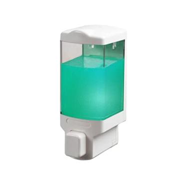 Imagem de Dispensador de sabão líquido para cozinha, banheiro, bancada, saboneteira, loção de óleo corporal, dispensador de sabão na parede (470 ml) bomba dispensador de sabão de banheiro (E)