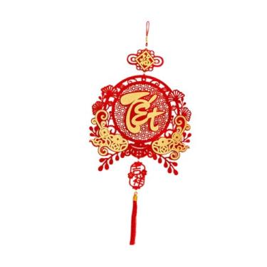 Imagem de oshhni Decoração vietnamita para o Festival da Primavera, Ano, Enfeite de parede, Pingente decorativo de bênção para porta de entrada, Feriado, Style a