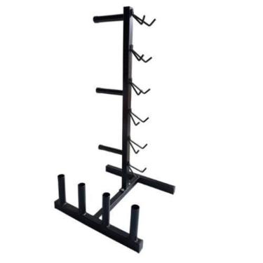 Imagem de Suporte Anilhas Halteres Barra Musculação Academia Peso Casa