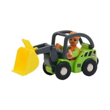 Imagem de Conjunto De Brinquedos De Trem De Madeira Com Simulação De Cena De Lav