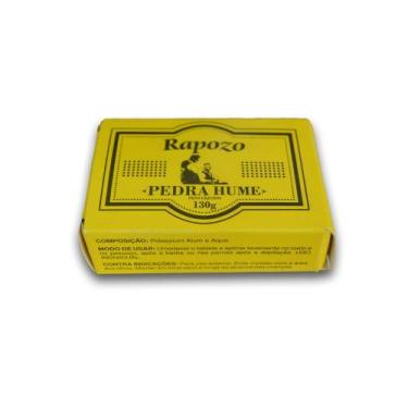Imagem de Pedra Hume Rapozo 130g Adstringente e Antisséptica Natural Pós Barba e