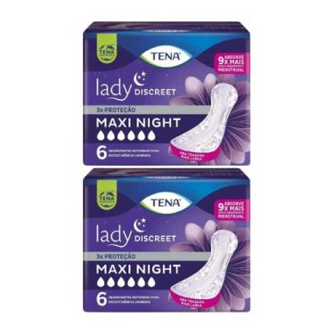 Imagem de Kit C2 TENA Lady Discreet Maxi Night C6  Absorvente - TENA - ESSITY DO