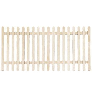 Imagem de Cerca de casa de bonecas em miniatura Cerca de jardim de madeira em es