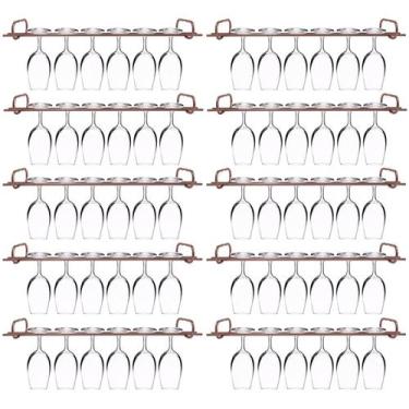 Imagem de Conjunto 10 Organizadores Suportes De Taças 42cm Porta Taças Retos - M