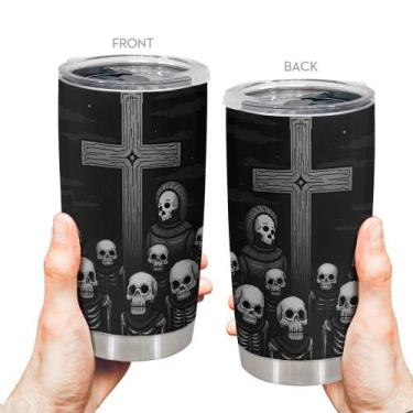 Imagem de Caneca de café Tumbler Oasisdream 600mL de aço inoxidável