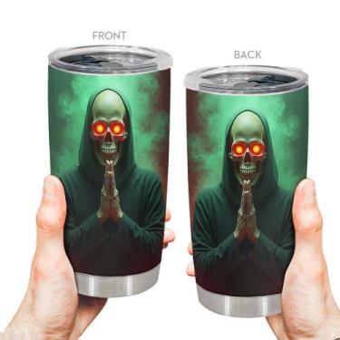 Imagem de Caneca de café Tumbler Oasisdream 600mL de aço inoxidável