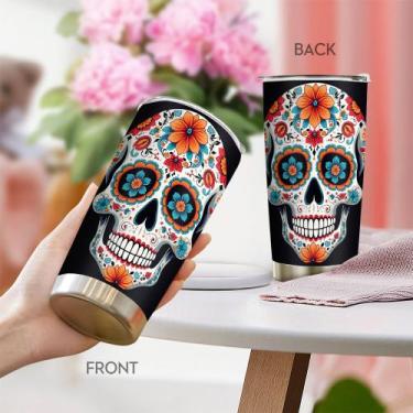 Imagem de Caneca Tumbler Oasisdream de aço inoxidável 600 ml com estampa de cave