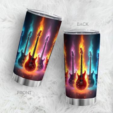 Imagem de Caneca de café de aço inoxidável Travel Tumbler Oasisdream 600ml