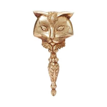 Imagem de Espelho De Maquiagem Em Resina Em Formato De Raposa, Espelho Decorativ