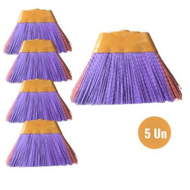 Imagem de Vassoura De Nylon Sem Cabo Cx 5 Unidades - Fantastica