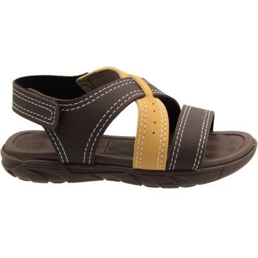 Imagem de Sandália Infantil Molekinho Napa Floater Tira Colorida Menino