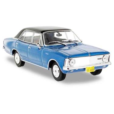 Imagem de Chevrolet Opala Luxo 1970 Miniatura Colecionável Metálica, Azul, Petró