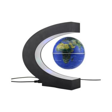 Imagem de Lâmpada Globo Magnético Flutuante LED Com Mapa Mundial, Luz De Mesa An