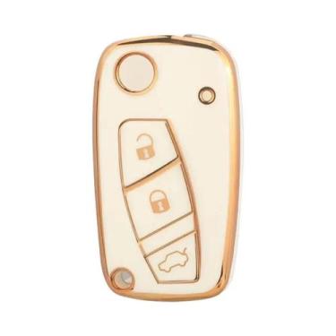 Imagem de Capa De Chave Remota TPU Para Carros Fiat IVECO, Compatível Com Punto,