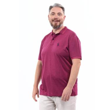 Imagem de Camisa Polo Plus Masculina Piquet Conforto