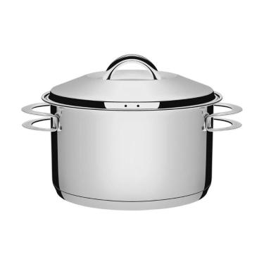 Imagem de Caçarola Funda Aço Inox Fundo Triplo 24 cm 6,1 L Solar Tramontina