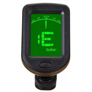 Imagem de Afinador Digital Cromático de Clip Clip Violão Viola Guitarra Cavaco Preto OEM