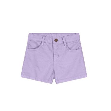 Imagem de Shorts sarja infantil menina Brandili Lilás