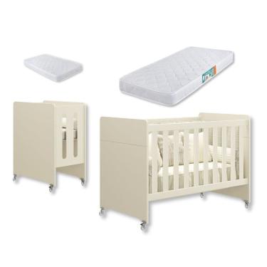 Imagem de Berço Americano 4 em 1 Evolution Areia com 02 Colchões