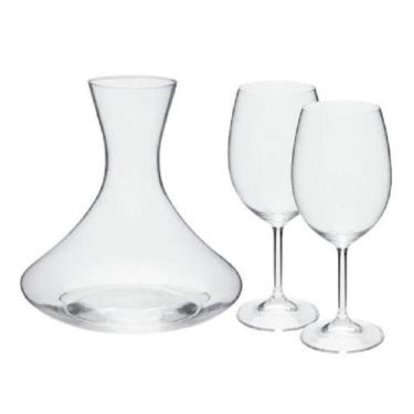 Imagem de Jogo Decanter 1500ml 2 Taças 450ml Cristal Bohemia