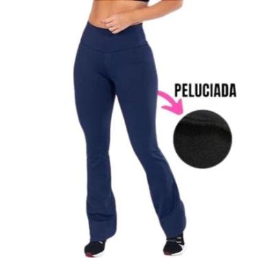 Imagem de Calça Flare Peluciada Bella Fiore Bailarina Legging Cintura Alta Feminino-Feminino