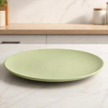 Imagem de Pratos Sobremesa Lanche Unni Oliva Oxford 20cm Kit Jogo 6pçs - Genéric
