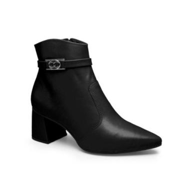 Imagem de Bota Feminina Bico Fino Conforto Dakota D2751 - Preto, 37