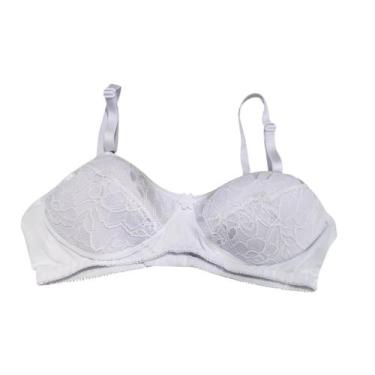 Imagem de Sutiã Menina Moça Lycra E Renda Com Bojo Alça Com Regulagem - Finesse,