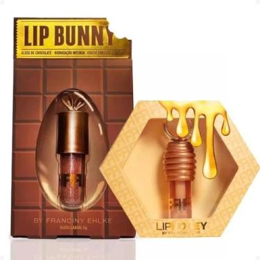 Imagem de Kit Gloss Fran Lip Honey Mel Lip Bunny Franciny Chocolate Mel E Chocol