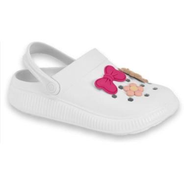 Imagem de Sandalia Babuche Feminina EVA Moleca Original 5832102, Branco, 35