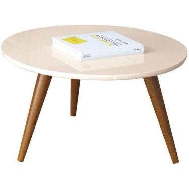 Imagem de Mesa De Centro Decorativa Sofia B01 Off White Pés Palito - Lyam Decor