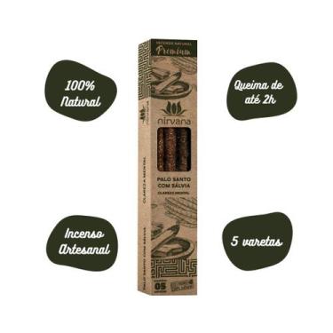 Imagem de Incenso Natural Nirvana Premium - Palo Santo com Salvia
